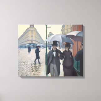 Der französische Impressionismus | Paris Ein Regen Leinwanddruck