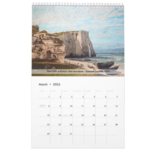 Der französische Impressionismus und Postimpressio Kalender (Mär 2026)