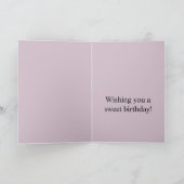 Der französische Macaron zum Geburtstag Karte (Innenseite)