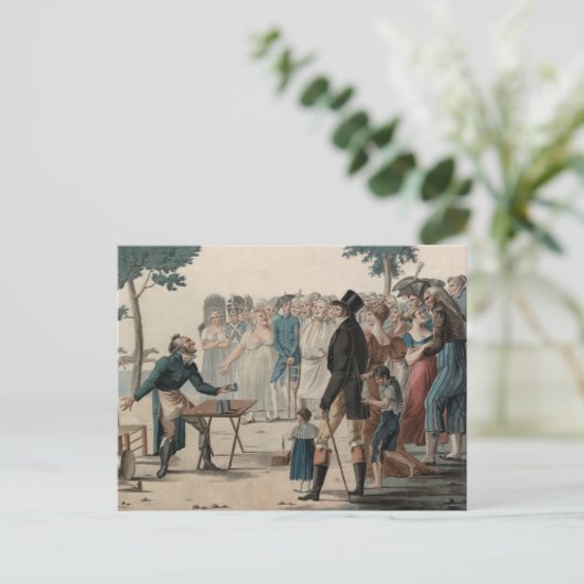 Der französische Magier oder Illusionist Antique P Postkarte (Stehend Vorderseite)