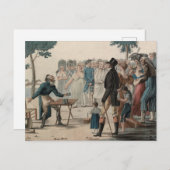 Der französische Magier oder Illusionist Antique P Postkarte (Vorne/Hinten)