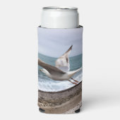 Der französische Möwe von Étretat Selters Dosenkühler (Seltzer Vorderseite)