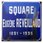 Der französische Platz. Fliese (Vorderseite)