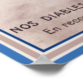 Der französische Soldat des Ersten Weltkriegs auf Poster (Ecke)