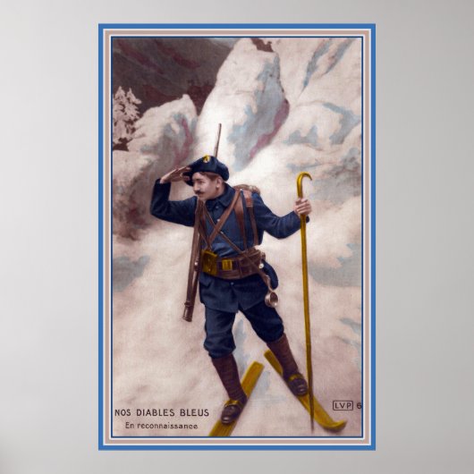 Der französische Soldat des Ersten Weltkriegs auf Poster (Vorne)