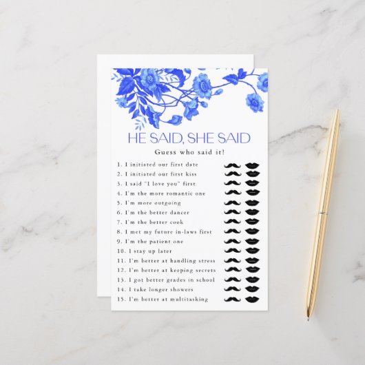 Der französische Toile Floral sagte, sie sagte Bri (Vorderseite/Rückseite Beispiel)