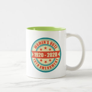 Der Frauen berichtigen, um Centennial zu wählen Zweifarbige Tasse