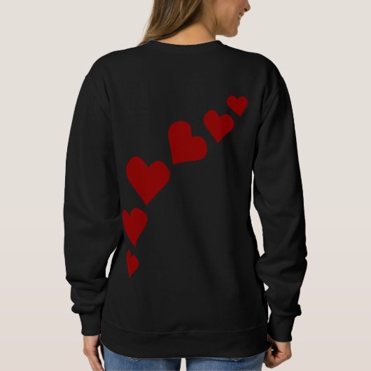Der Frauen des Valentines Love Sweatshirts das (Rückseite)