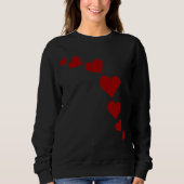 Der Frauen des Valentines Love Sweatshirts das (Vorderseite)