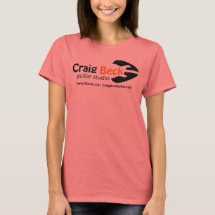 Der Frauen Kessel-Gitarren-Studio der Wecker-des T-Shirt
