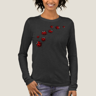 Der Frauen Ladybug Ringer Shirt der
