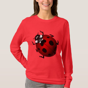 Der Frauen Ladybug Shirts der Marienkäfer-T -