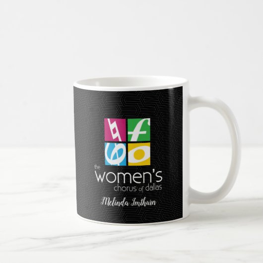 Der Frauenchor des Dallas-Logos Kaffeetasse (Rechts)