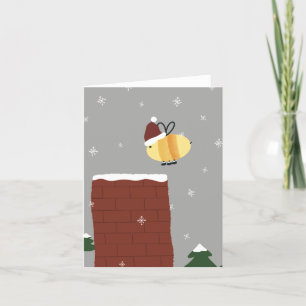 Der freche Weihnachtsbiene Feiertagskarte