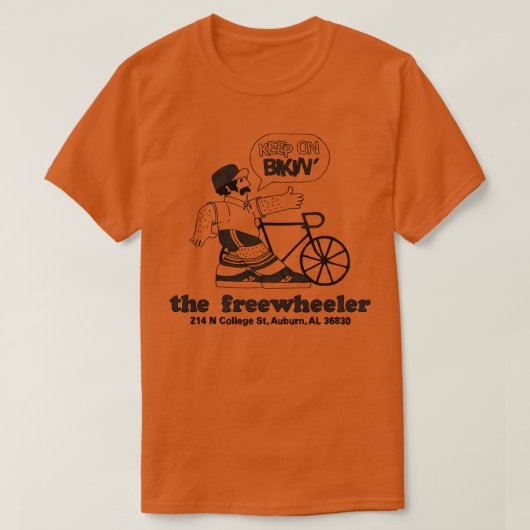 Der Freewheeler Behielt auf dem TShirt des Bikins (Design vorne)