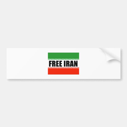 DER FREIE IRAN AUTOAUFKLEBER (Vorne)