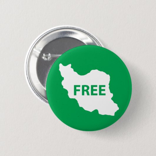 Der freie Iran Button (Vorne & Hinten)