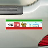 Der freie Iran: #iranelection Autoaufkleber (Auf Auto)