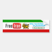 Der freie Iran: #iranelection Autoaufkleber (Vorne)