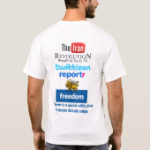 Der freie Iran: #iranelection Sozialmedium-T - T-Shirt (Rückseite)