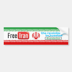 Der freie Iran - Revolution tweetete Autoaufkleber