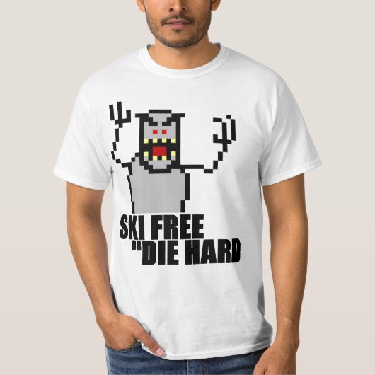 Der freie Ski oder die stark T-Shirt (Vorderseite)