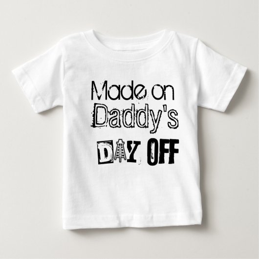Der freie Tag des Vatis Baby T-shirt (Vorderseite)