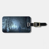 Der Fremde im Park im Nebel Gepäckanhänger (Vorderseite horizontal)