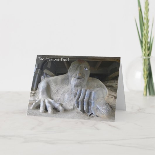 Der Fremont-Troll, Seattle, WA - Karte (Vorderseite)
