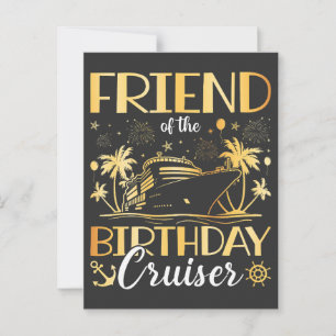 Der Freund des Geburtstags Cruiser Urlaub Postkarte