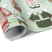 Der Freund-Papier-Puppe Transportwagendingles Geschenkpapier (Rolleneckpunkt)