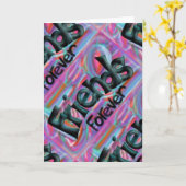 Der Freunde Grußkarte für immer Karte (Gelbe Blume)