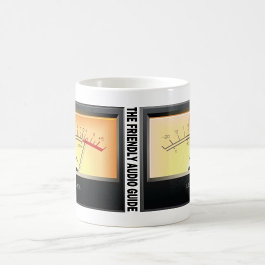 Der freundliche Audioführer 11 Unze-Tasse Kaffeetasse (Mittel)