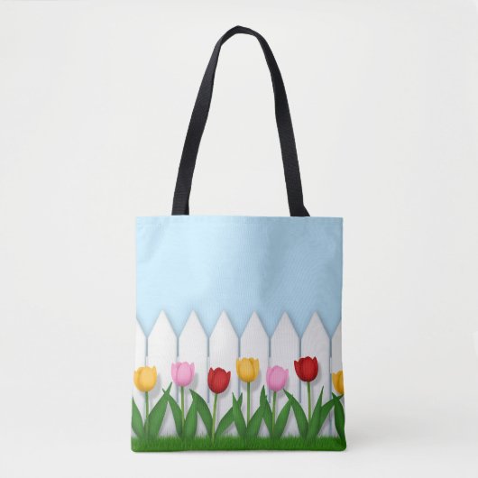 Der freundliche Blumengarten Tulip Tasche (Vorderseite)
