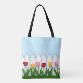 Der freundliche Blumengarten Tulip Tasche (Rückseite)