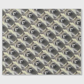 Der freundliche Waschbär Geschenkpapier (Flach)