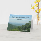 Der Frieden, der kommt, die Beileidskarte Karte (Gelbe Blume)