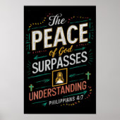Der Frieden Gottes übertrifft das Verständnis. Poster (Vorne)