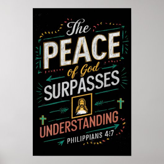 Der Frieden Gottes übertrifft das Verständnis. Poster (Vorne)