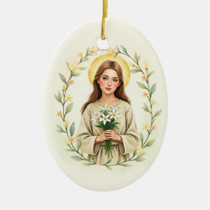 Der Frieden und das Glück Gottes von Saint Maria G Keramik Ornament