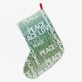 Der Frieden und die Liebe Großer Weihnachtsstrumpf (Rückseite (Hängend))