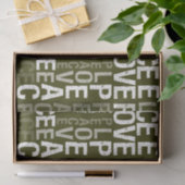 Der Frieden und die Liebe Seidenpapier (Geschenk)