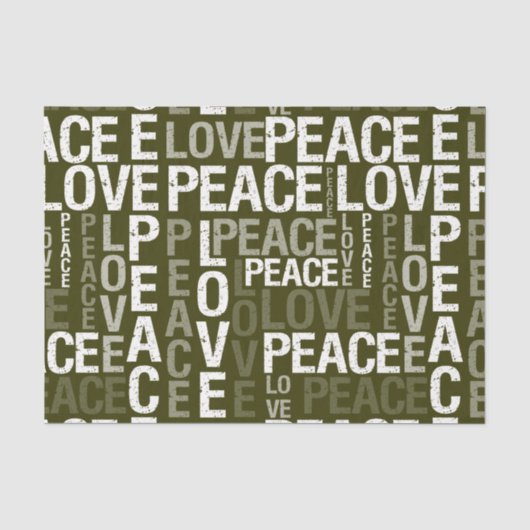 Der Frieden und die Liebe Seidenpapier (Vorderseite)