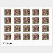 Der Frieden von Nizza Quadratischer Aufkleber (Blatt)