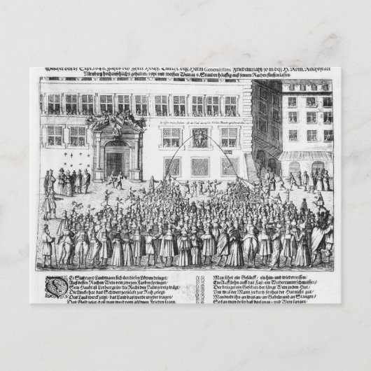 Der Frieden von Nürnberg, 25. September 1649 Postkarte (Vorderseite)