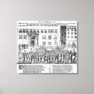 Der Frieden von Nürnberg, am 25. September 1649 Leinwanddruck
