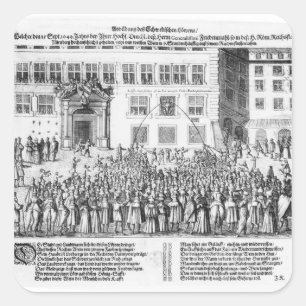 Der Frieden von Nürnberg, am 25. September 1649 Quadratischer Aufkleber