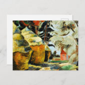 Der Friedhof, berühmtes Bild von Paul Nash Postkarte (Vorne/Hinten)