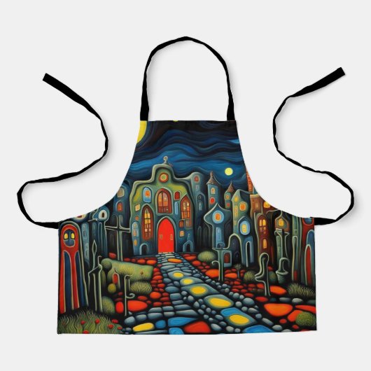 Der Friedhofsweg Schürze (Vorderseite)