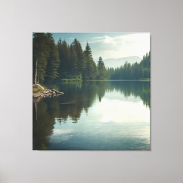 Der Friedliche See Leinwanddruck